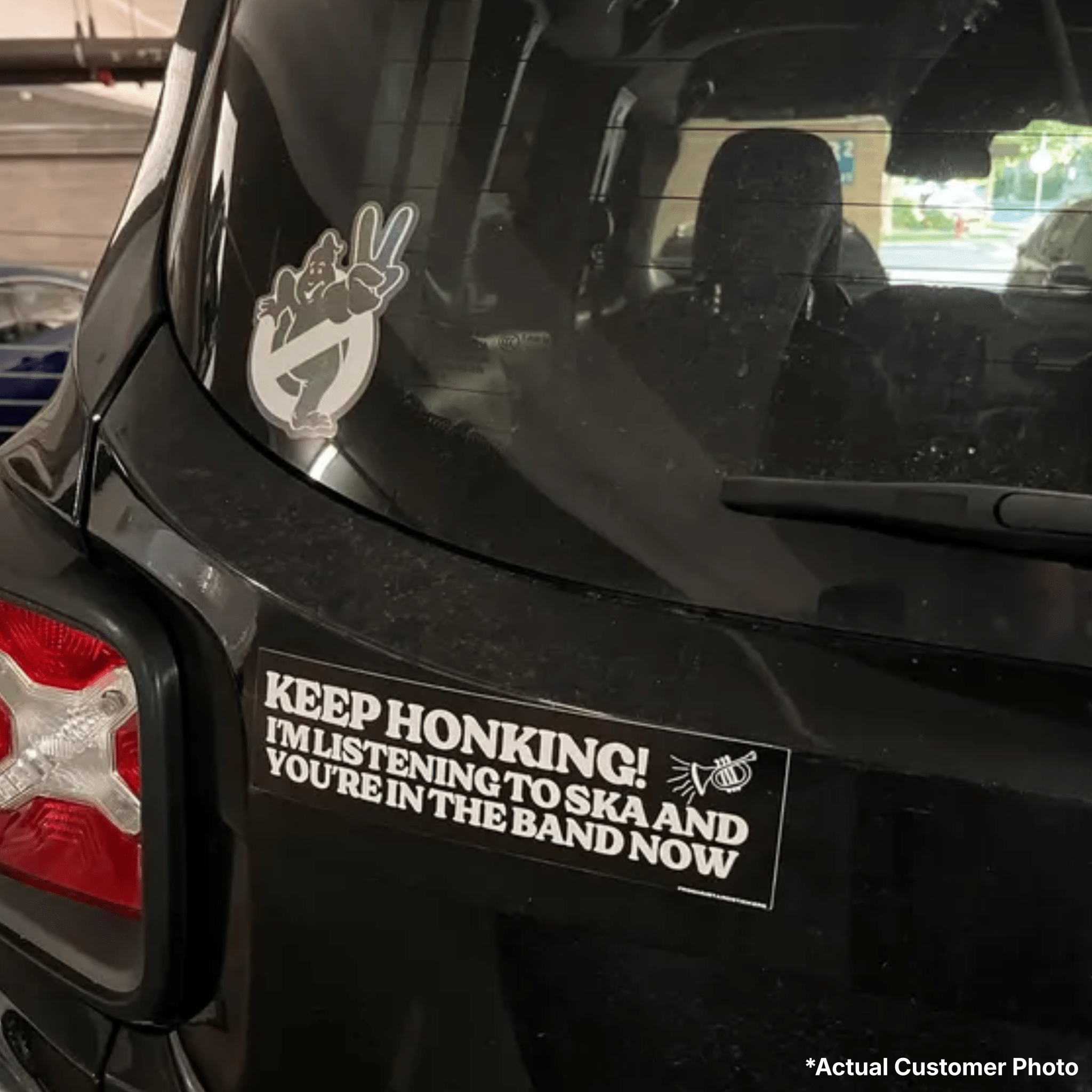 Keep Honking - I'm Listening to Ska and You're in the Band Now - Frog Mustard Stickers