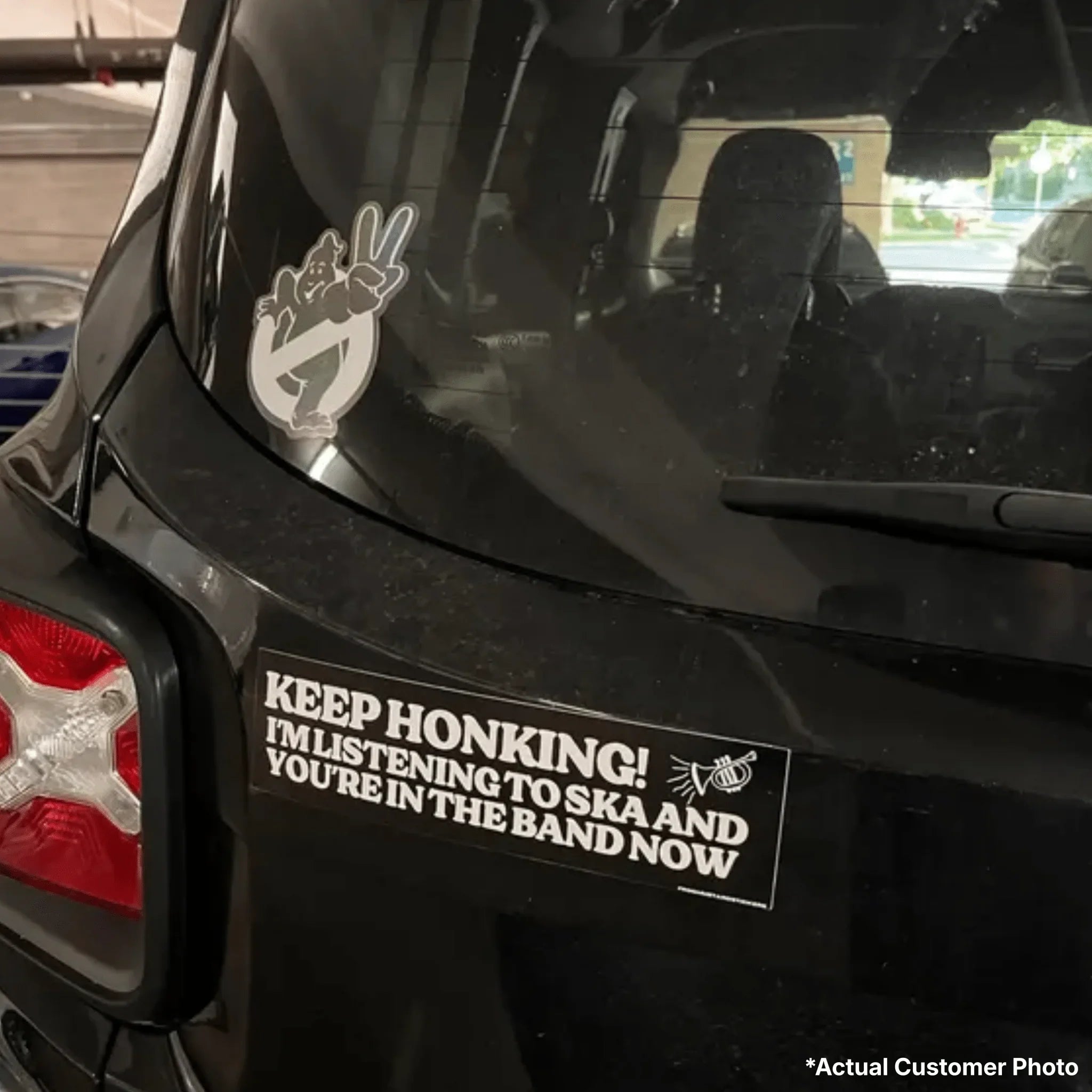 Keep Honking - I'm Listening to Ska and You're in the Band Now - Frog Mustard Stickers