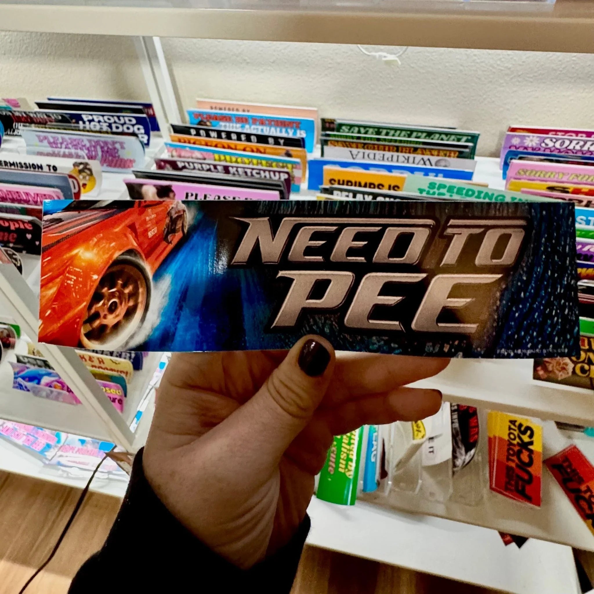Need to Pee - Frog Mustard Stickers