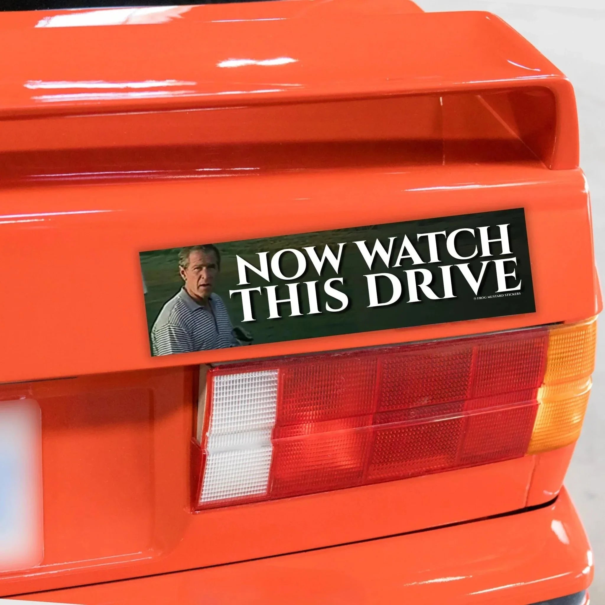 Now Watch This Drive - Frog Mustard Stickers