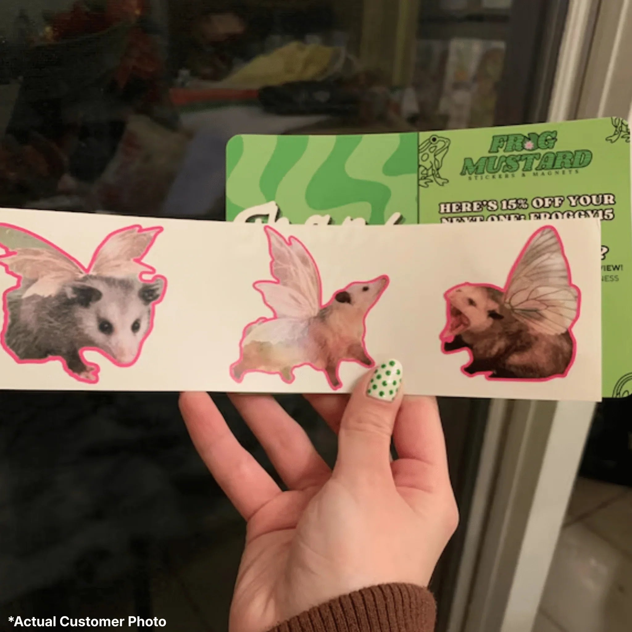 Possum Fairy Die Cut Stickers 3 - Pack - Frog Mustard Stickers