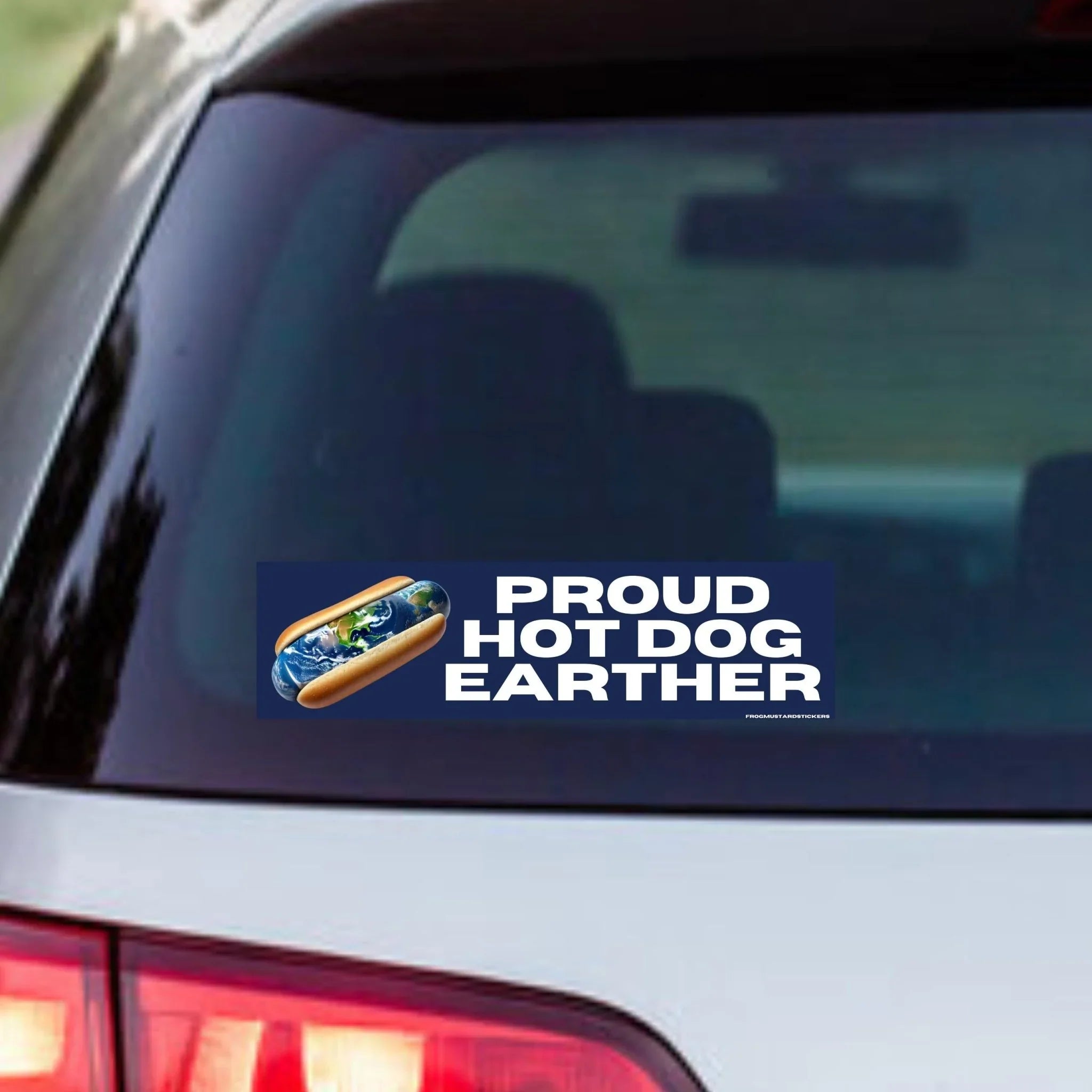 Proud Hot Dog Earther - Frog Mustard Stickers
