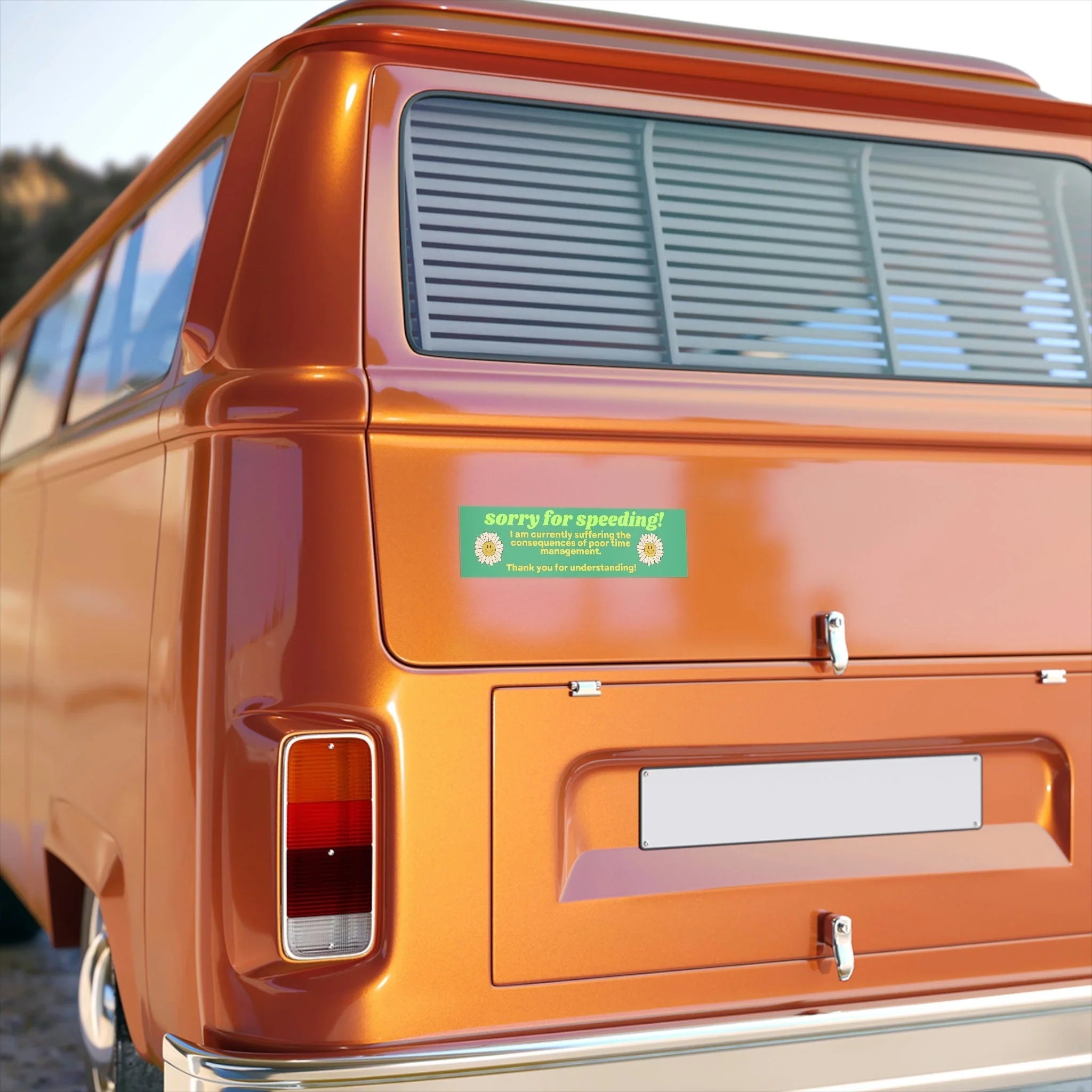 Sorry for Speeding! I'm Currently Suffering the Consequences of Poor Time Management - Frog Mustard Stickers