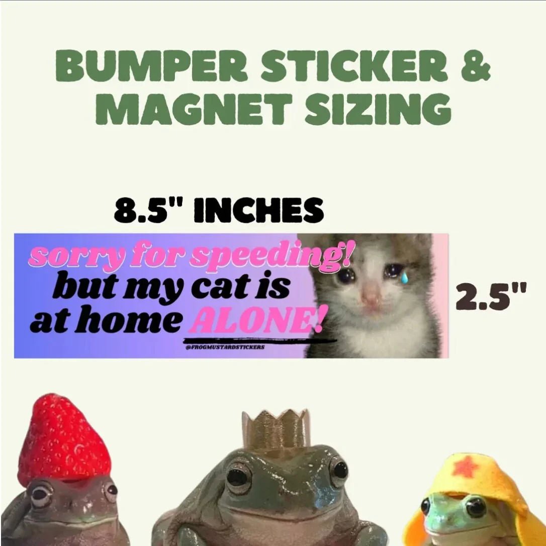 Stop honking! I accidentally dropped my ear of corn! - Frog Mustard Stickers