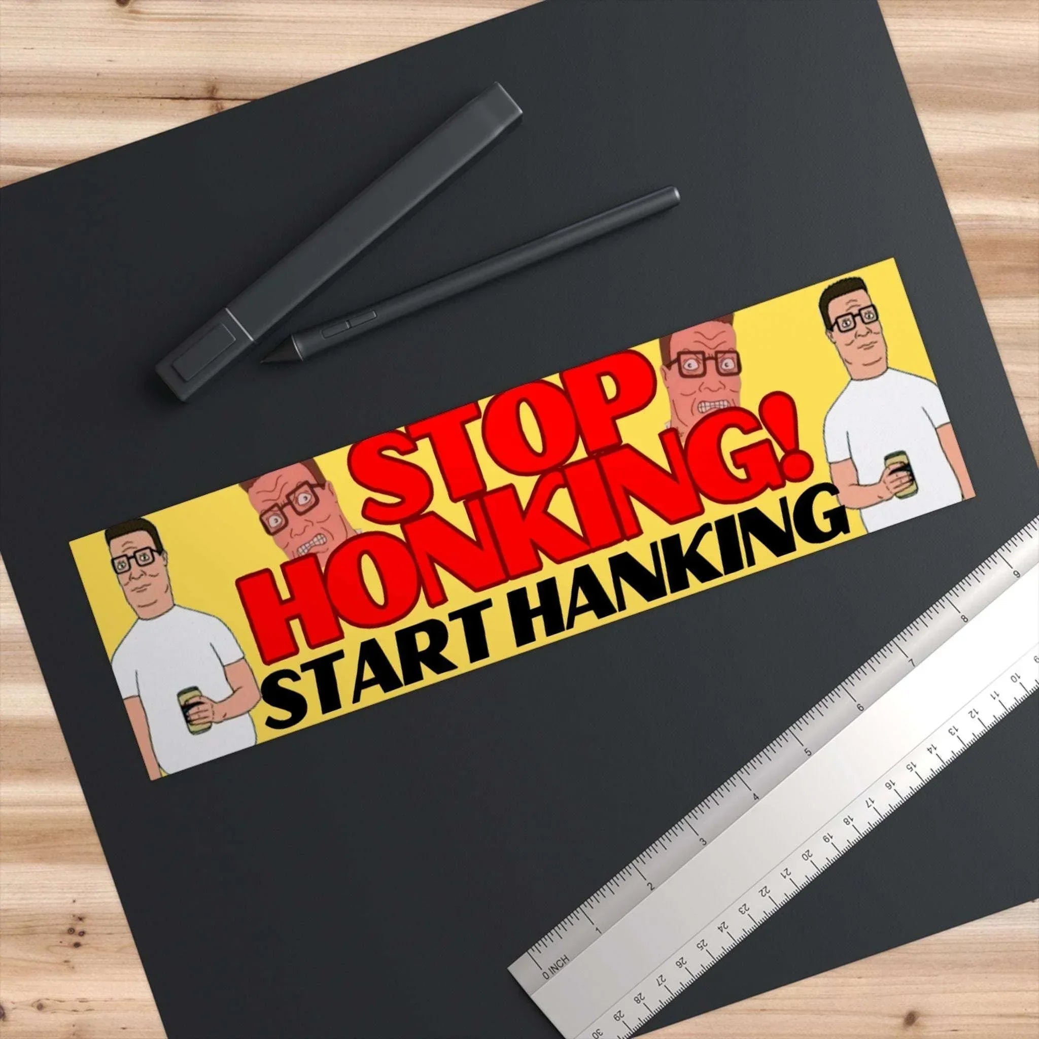Stop Honking! Start Hanking - Frog Mustard Stickers