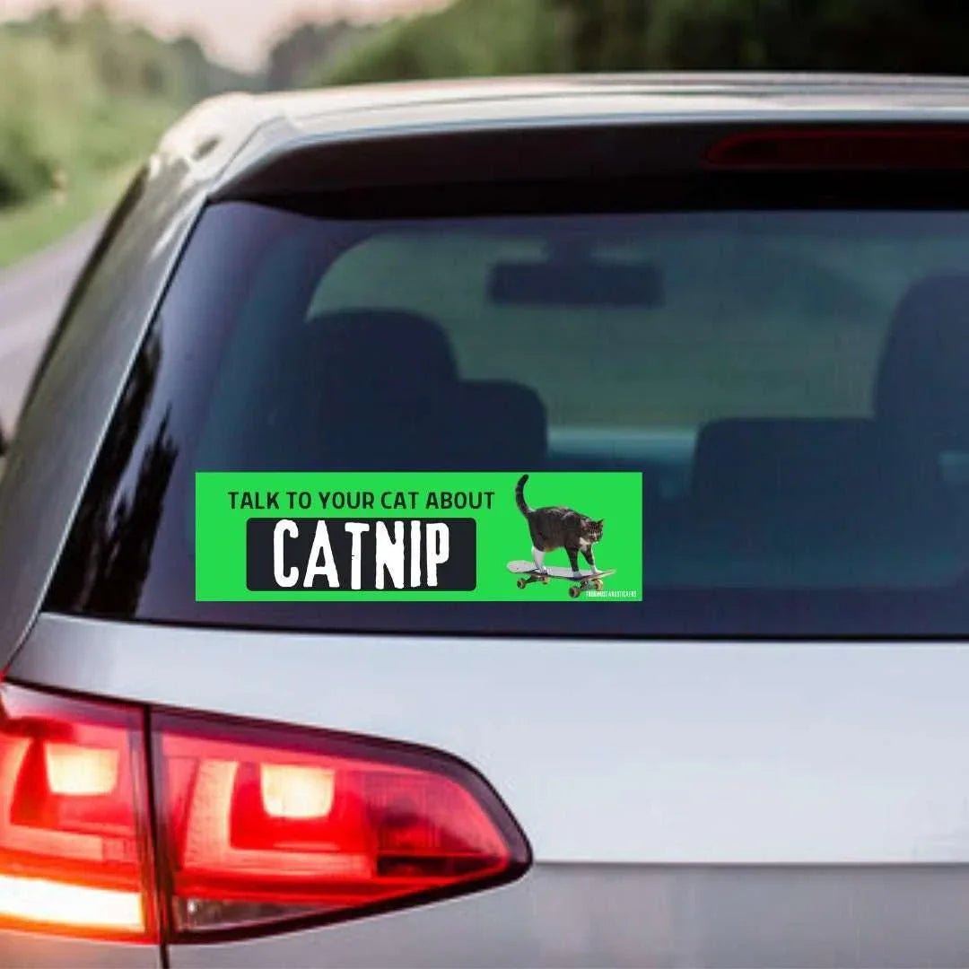 Talk to Your Cat About Catnip - Frog Mustard Stickers