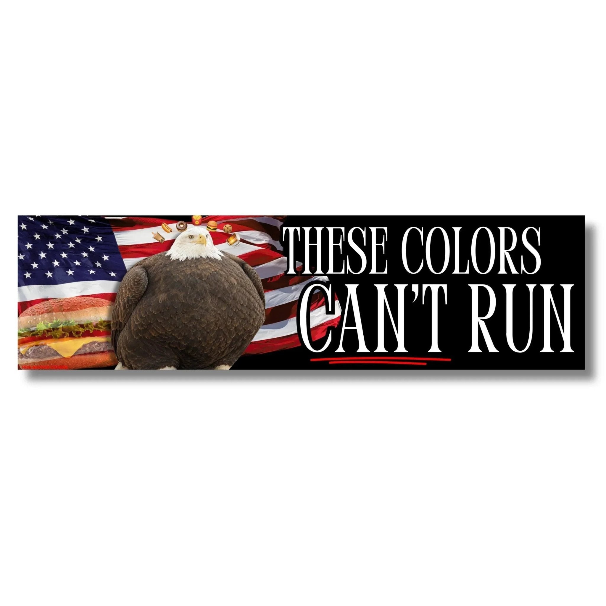 These Colors Can't Run (Fat Eagle) | America 250 Edition - Frog Mustard Stickers
