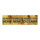 10 Hot Boys Await You Honk Now to Claim! - Frog Mustard Stickers