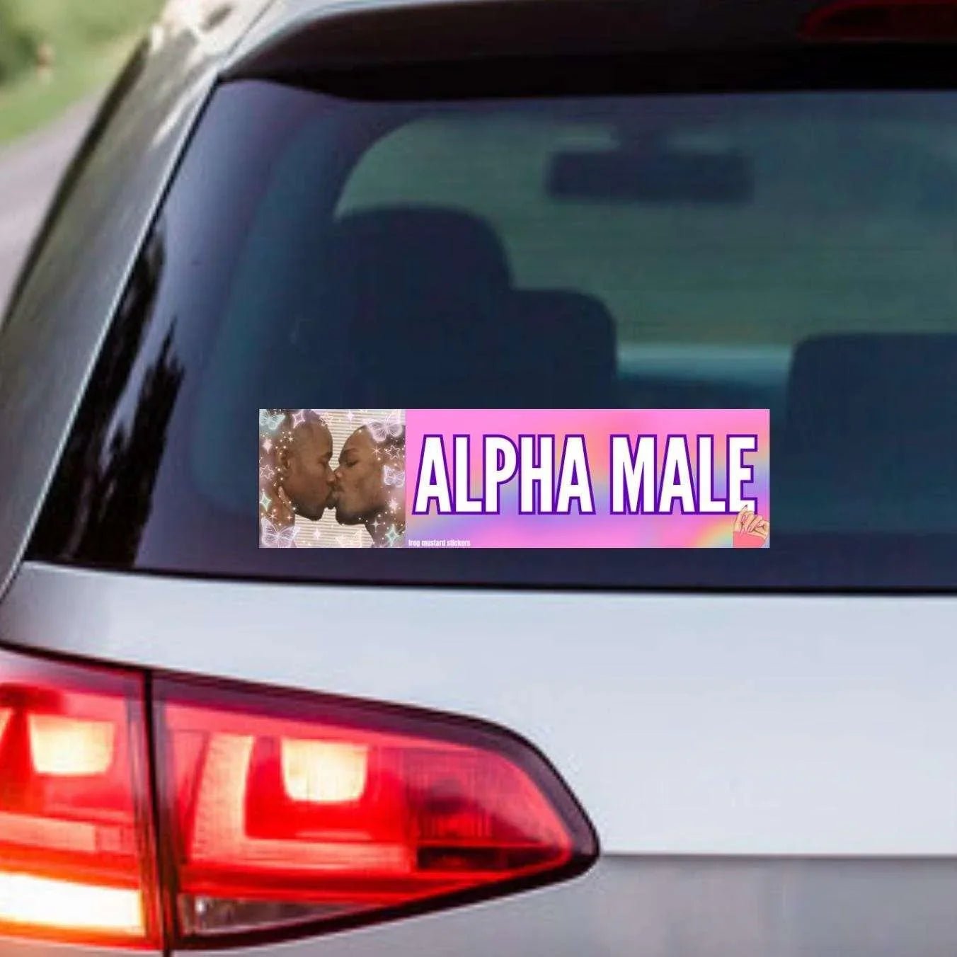 Alpha Male - Frog Mustard Stickers