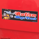Autism Mega Truck - Frog Mustard Stickers