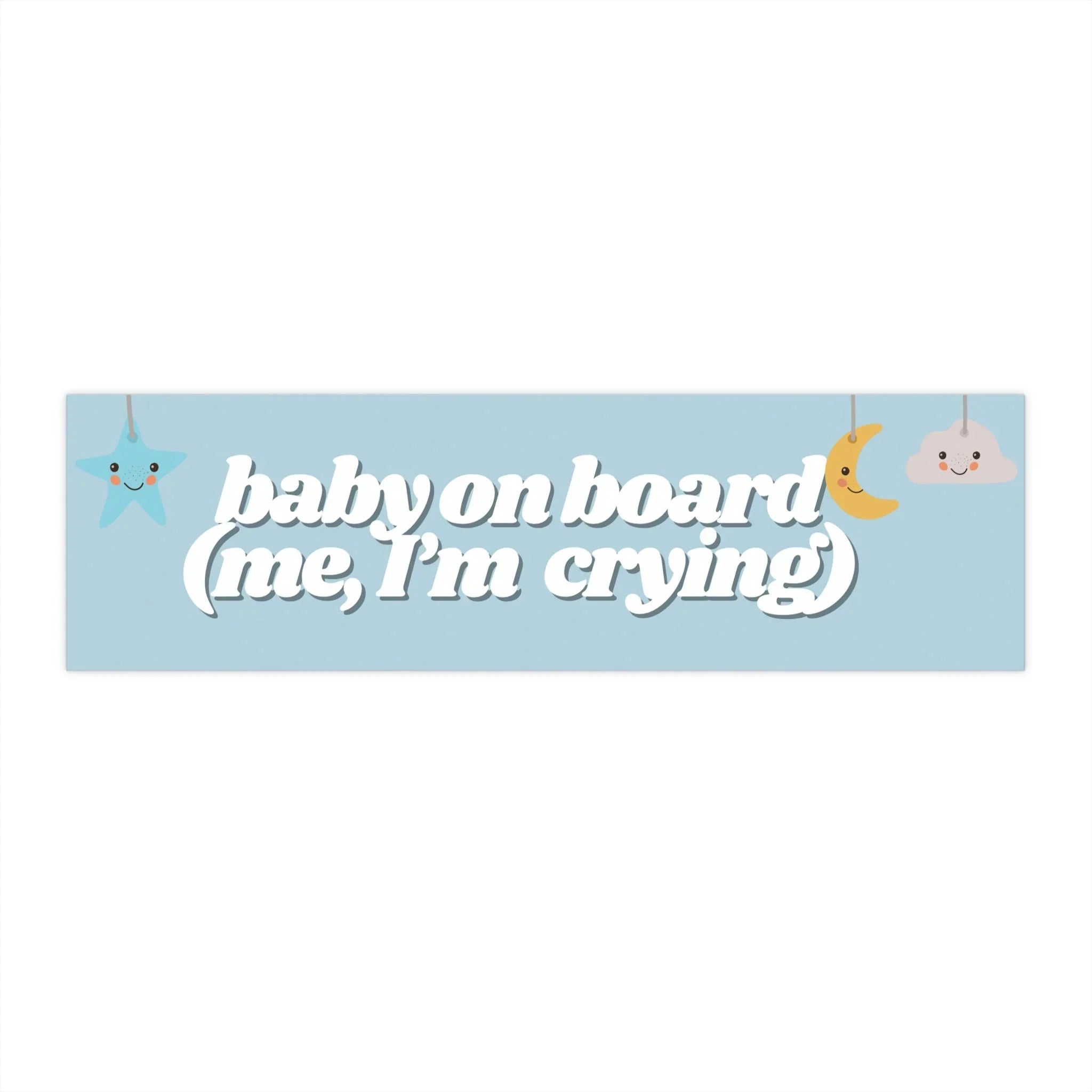 Baby on Board (Me, I’m Crying) - Frog Mustard Stickers