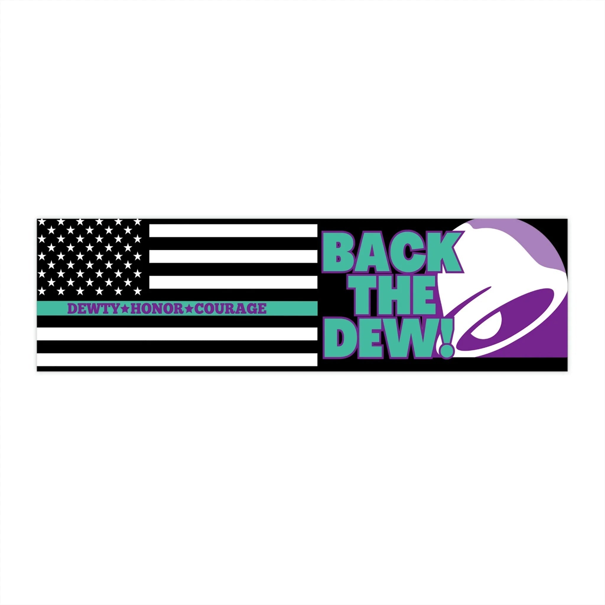 Back the Dew (Baja Blast) - Frog Mustard Stickers