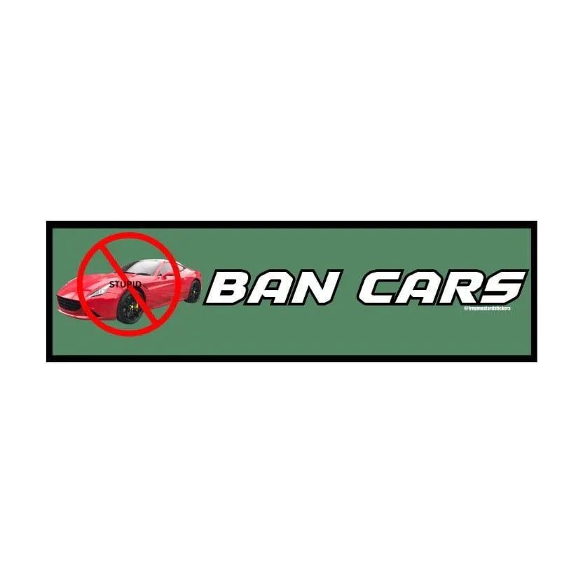 BAN CARS - Frog Mustard Stickers