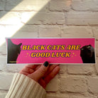Black Cats are Good Luck - Frog Mustard Stickers