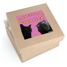 Black Cats are Good Luck Square Sticker - Frog Mustard Stickers