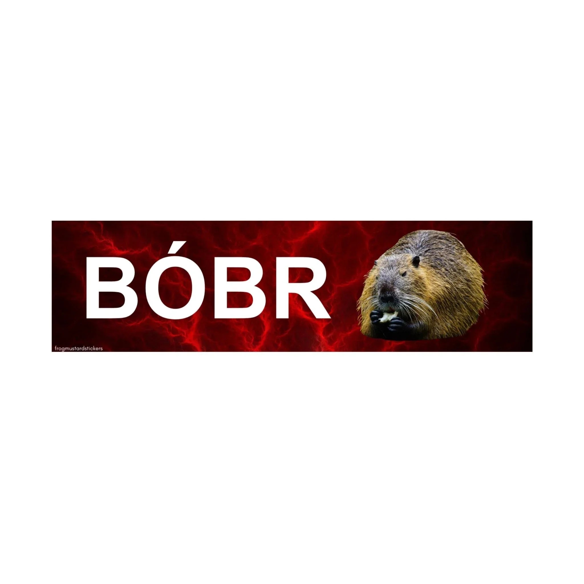 Bóbr (Bober/Bobber Polish Beaver) - Frog Mustard Stickers