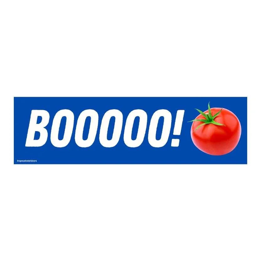 BOOOOO! (Tomato) - Frog Mustard Stickers