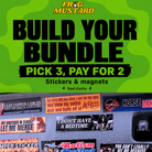 Build Your Own Sticker & Magnet Bundle - Frog Mustard Stickers