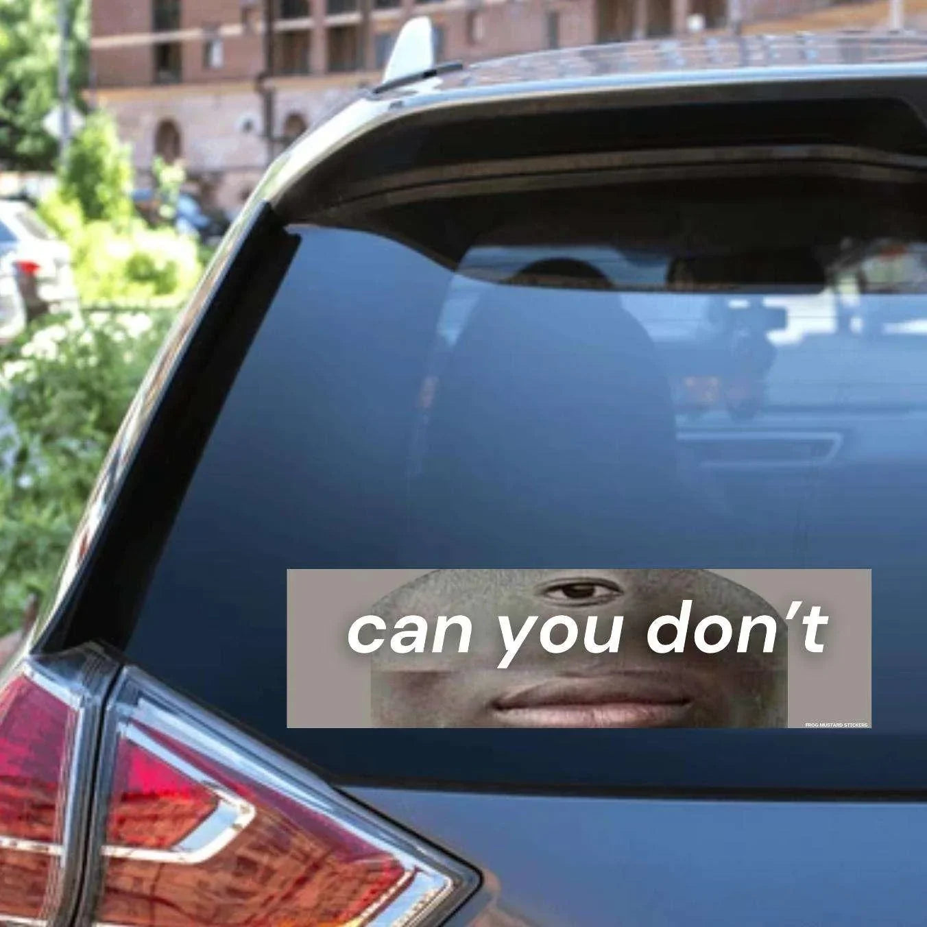 can you don't - Frog Mustard Stickers
