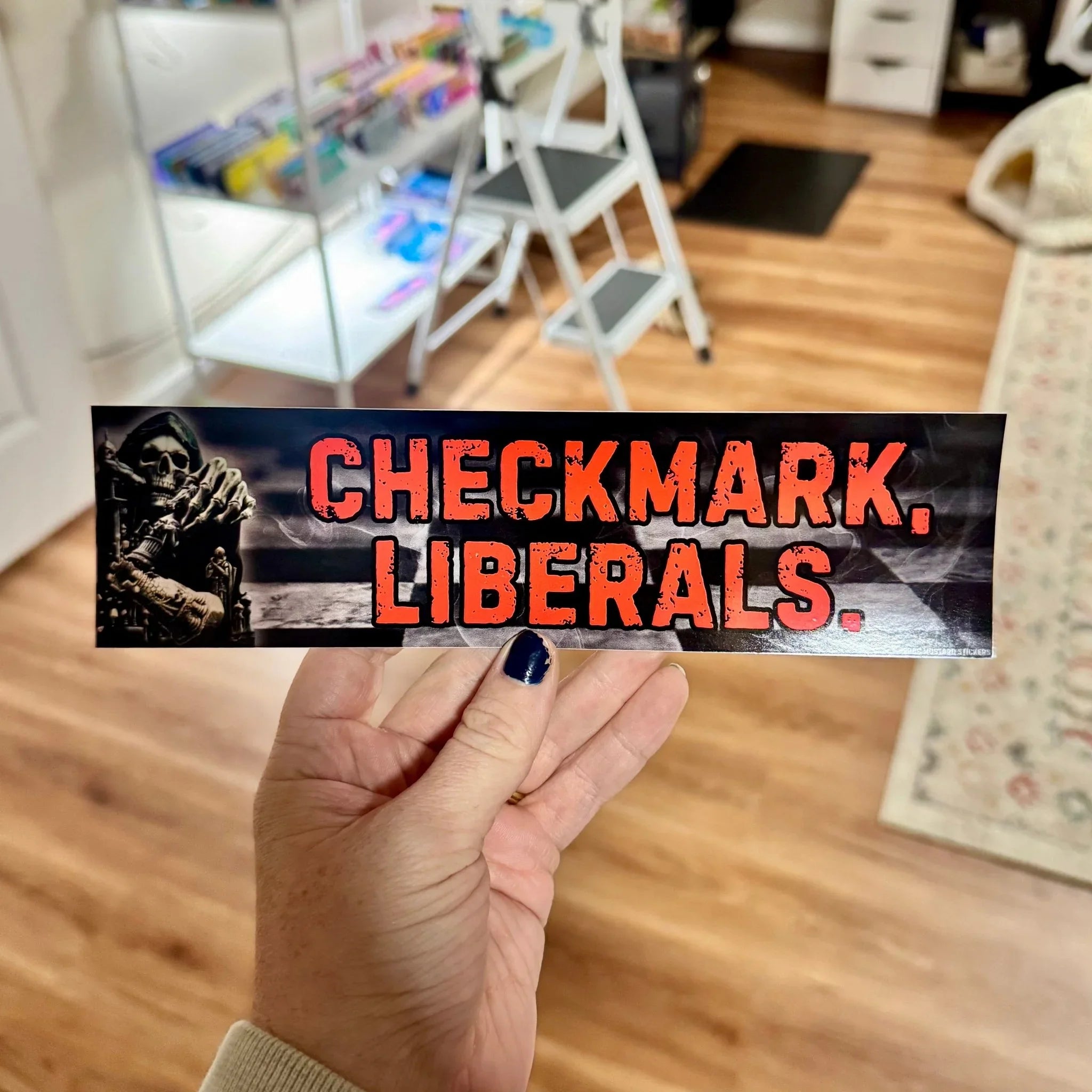Checkmark, Liberals - Frog Mustard Stickers