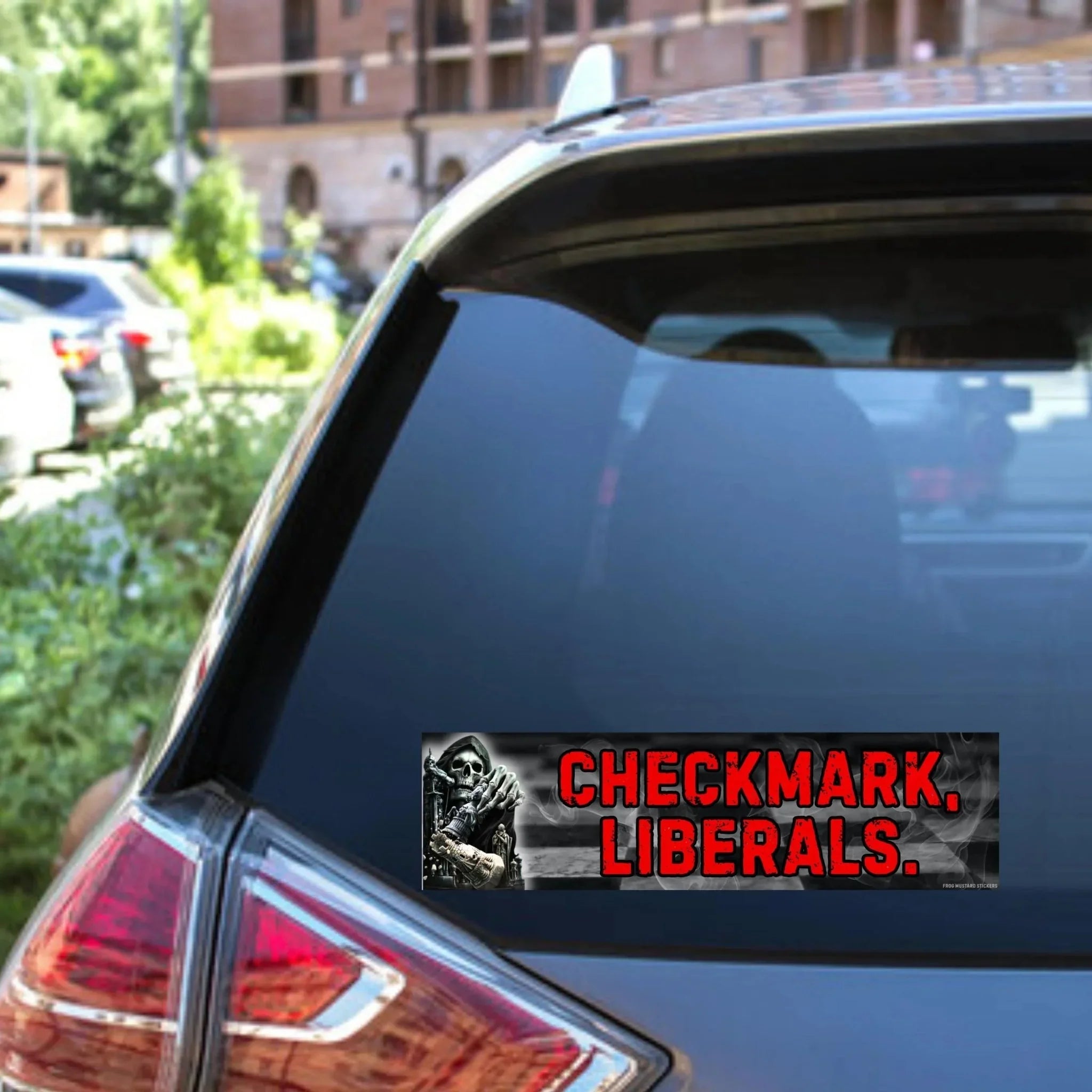 Checkmark, Liberals - Frog Mustard Stickers