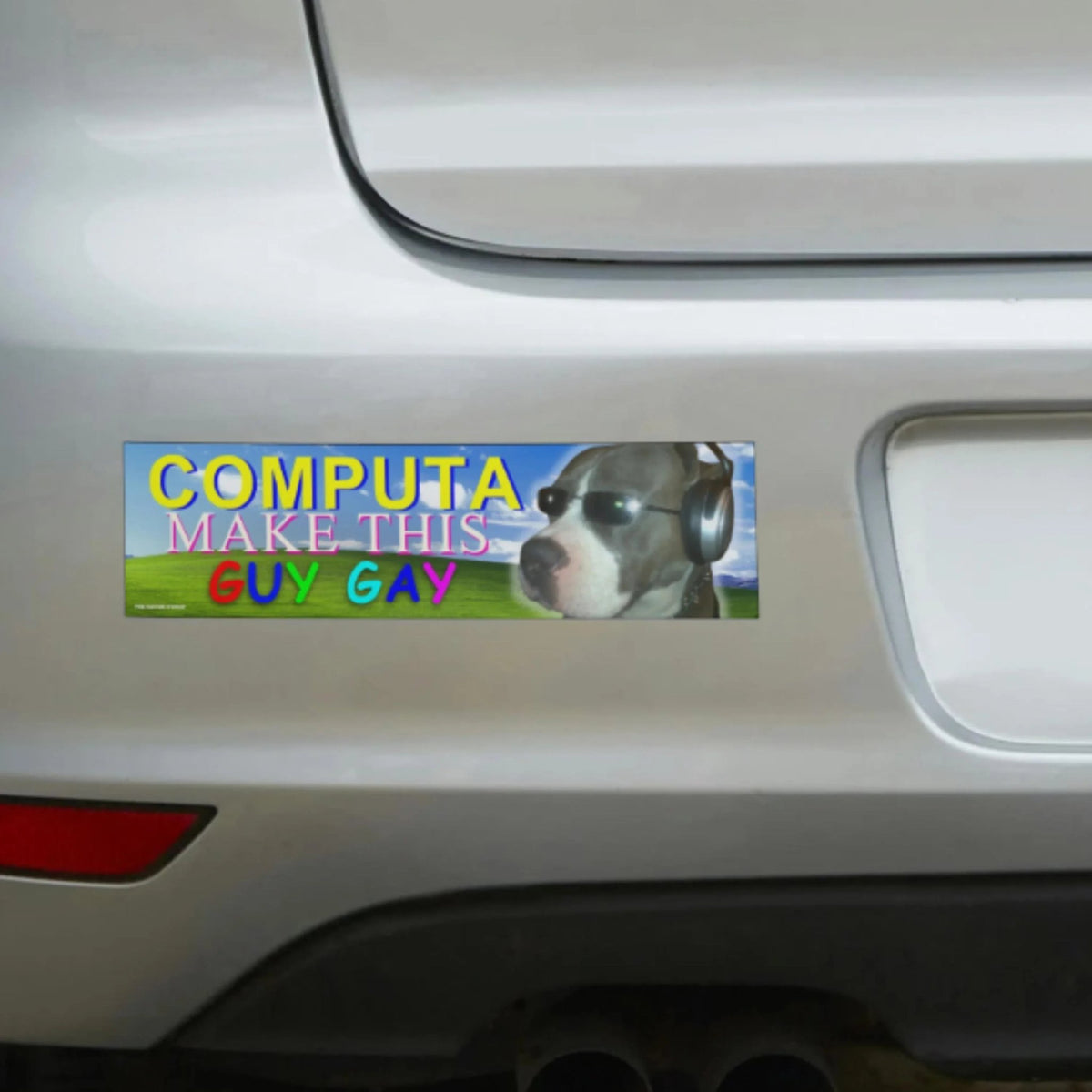 COMPUTA Make This Guy Gay - Frog Mustard Stickers