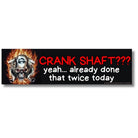 Crank Shaft??? Yeah Already Done That Twice Today - Frog Mustard Stickers