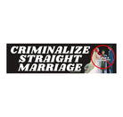 Criminalize Straight Marriage - Frog Mustard Stickers