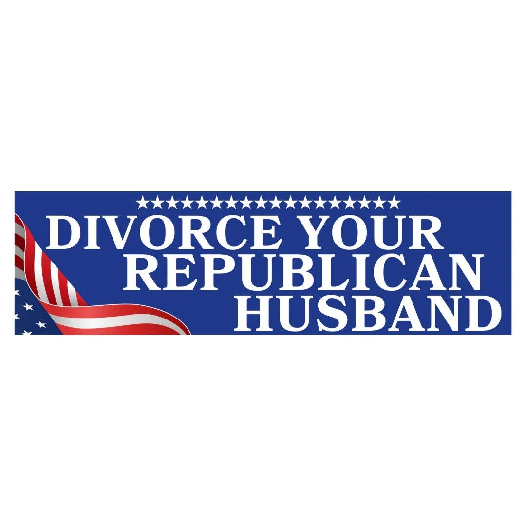 Divorce Your Republican Husband - Frog Mustard Stickers