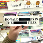 Donald [REDACTED] Is in the [REDACTED] Files - Frog Mustard Stickers