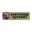Earth does NOT exist - Frog Mustard Stickers