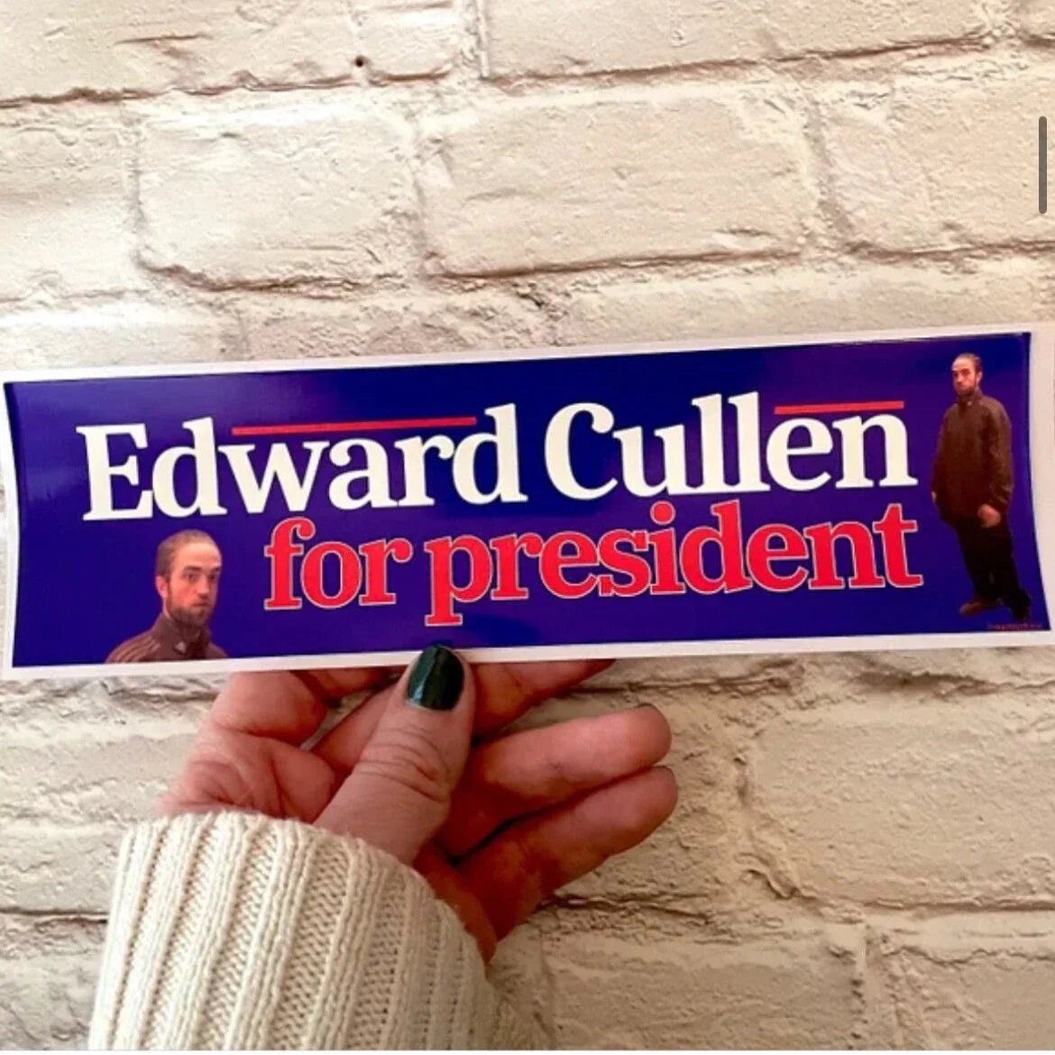 Edward Cullen for President - Frog Mustard Stickers