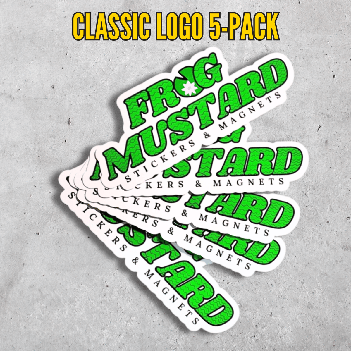 Frog Mustard Collectible Sticker Packs - Frog Mustard Stickers