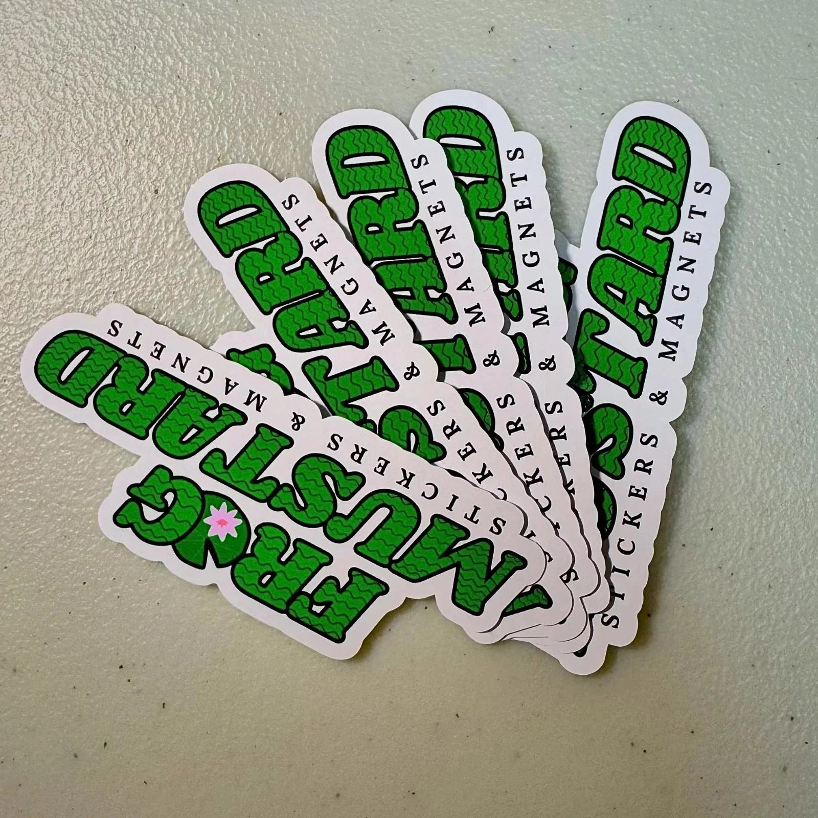 Frog Mustard Die Cut Sticker 5 - Pack (4") - Frog Mustard Stickers
