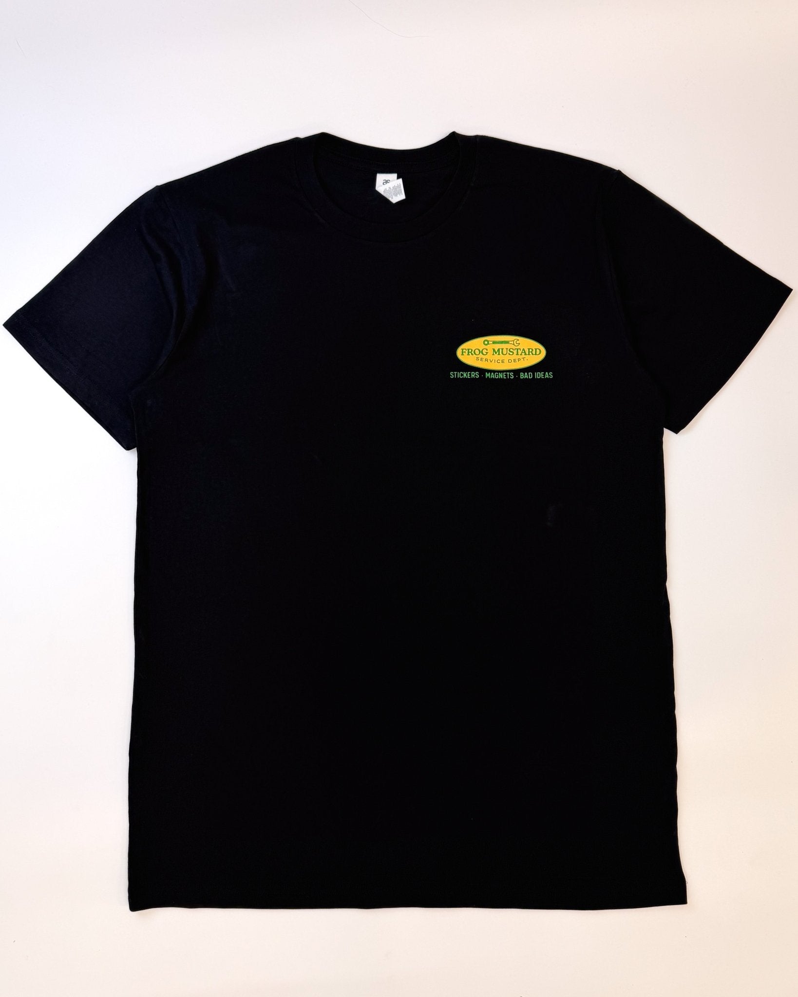 Frog Mustard Service Dept. Heavyweight Tee - Frog Mustard Stickers