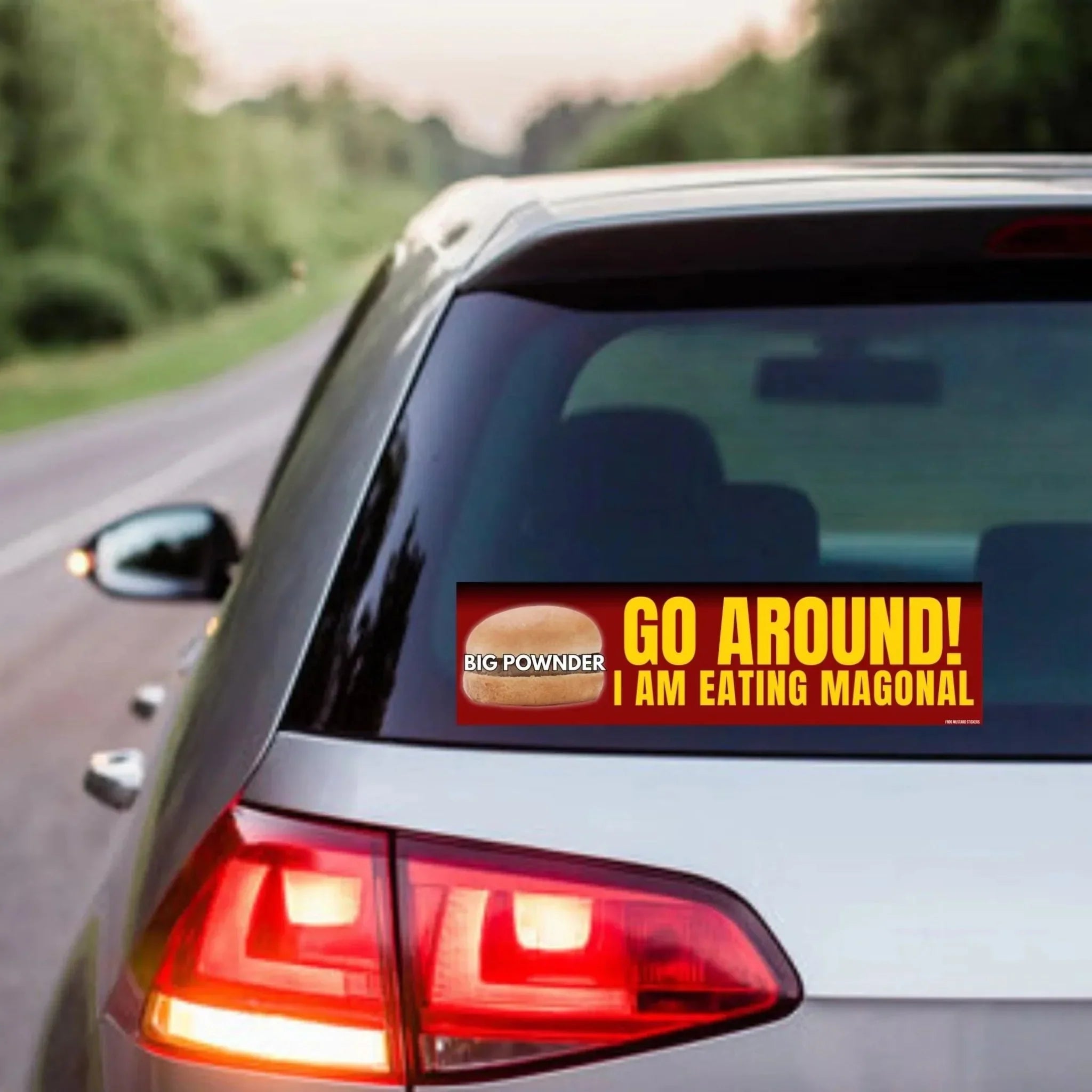 Go Around! I'm Eating Magonal - Frog Mustard Stickers