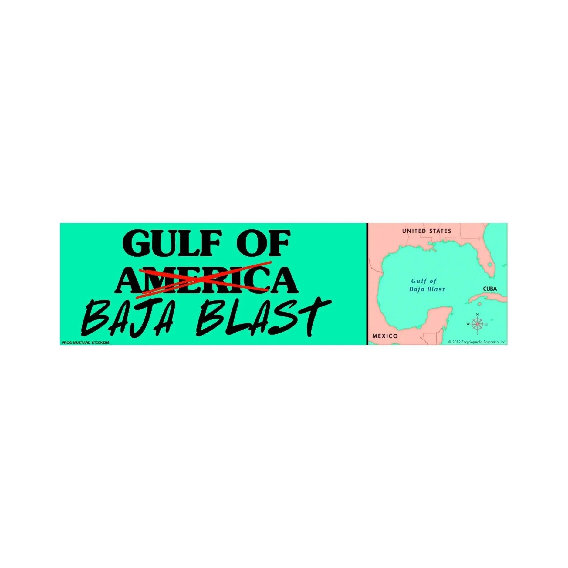 Gulf of Baja Blast - Frog Mustard Stickers