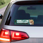 Honk at the Green Light! I'm Colorblind! - Frog Mustard Stickers