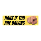 Honk If You Are Driving - Frog Mustard Stickers
