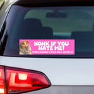 Honk if You Hate Me Cat - Frog Mustard Stickers