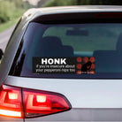 Honk if You're Insecure About your Pepperoni Nips too - Frog Mustard Stickers