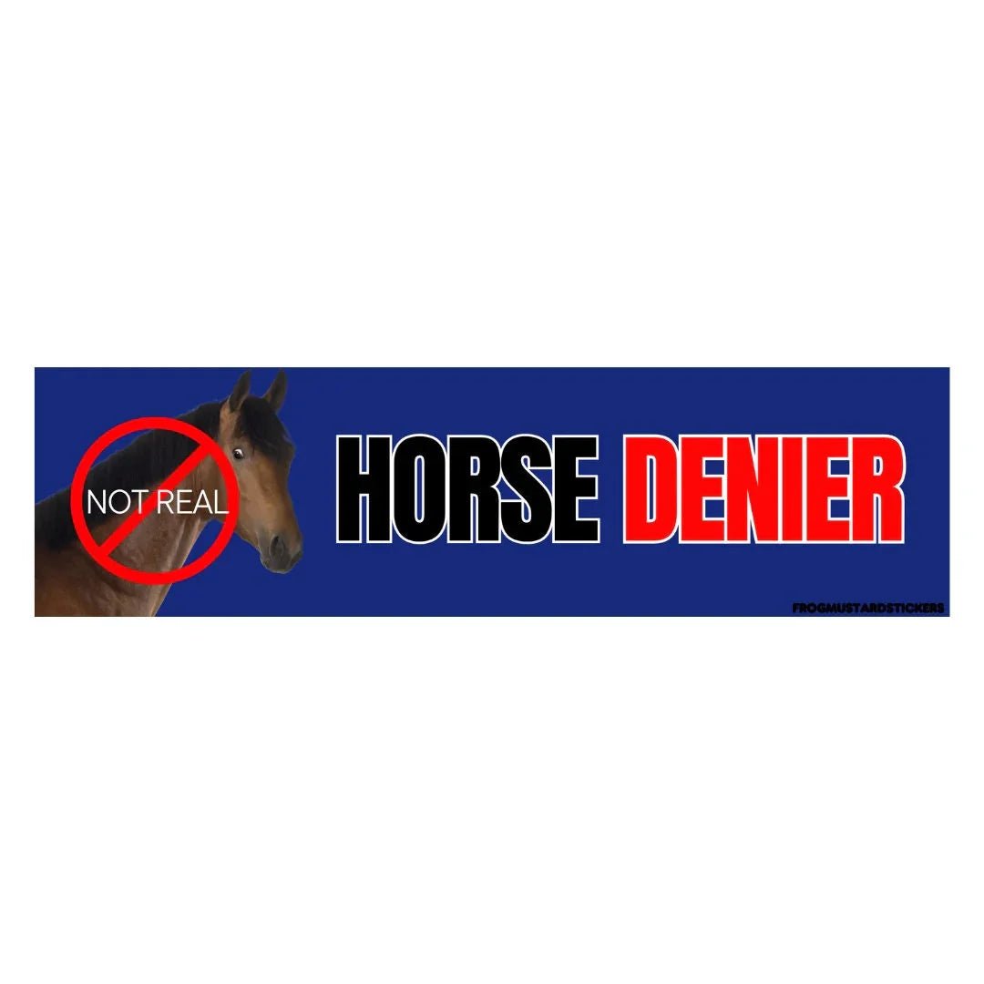 Horse DENIER - Frog Mustard Stickers
