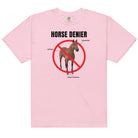 Horse Denier Unisex t-shirt - Frog Mustard Stickers
