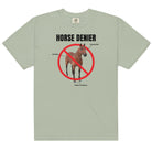 Horse Denier Unisex t-shirt - Frog Mustard Stickers