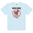 Horse Denier Unisex t-shirt - Frog Mustard Stickers