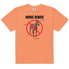 Horse Denier Unisex t-shirt - Frog Mustard Stickers