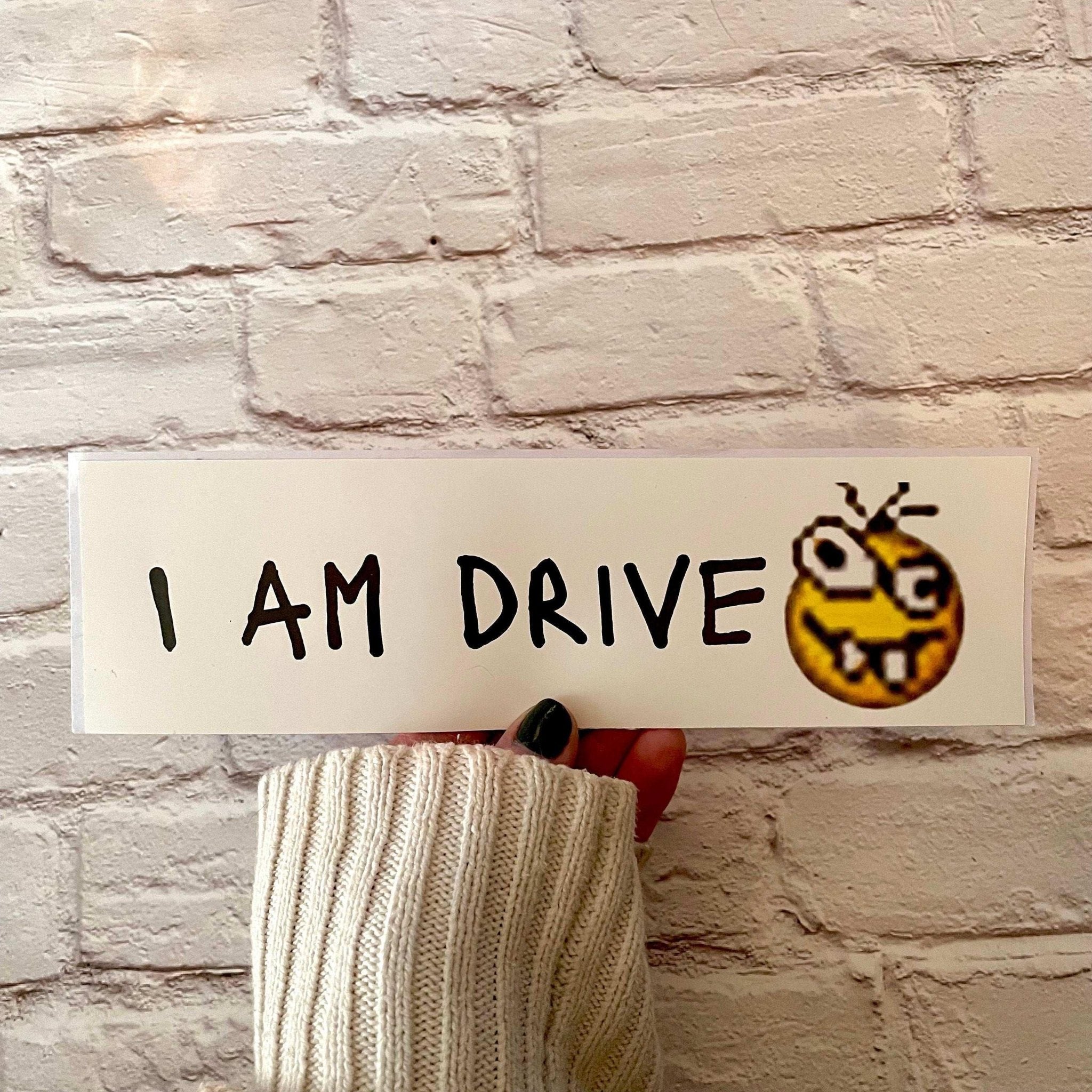 i am drive - Frog Mustard Stickers