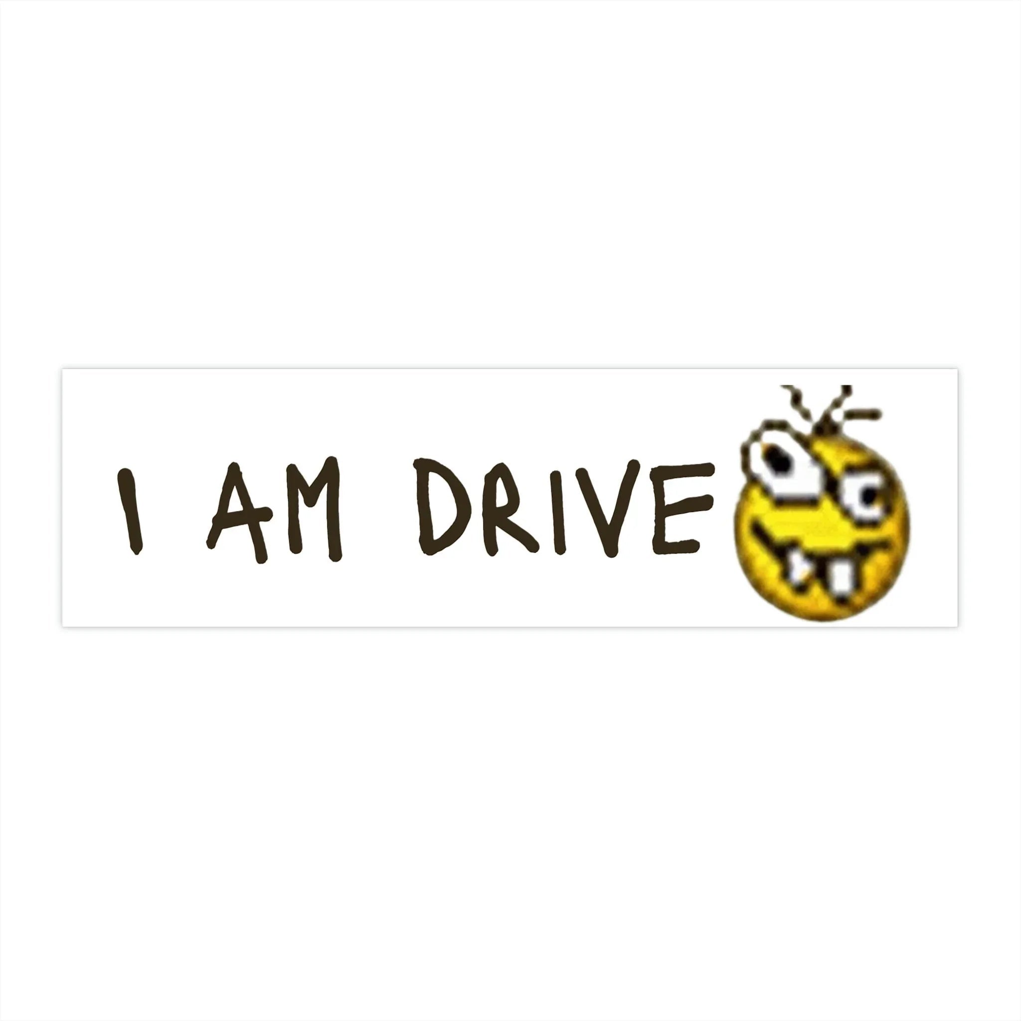 i am drive - Frog Mustard Stickers