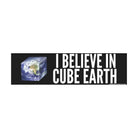 I Believe in CUBE Earth - Frog Mustard Stickers