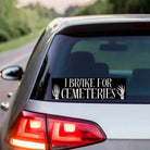 I Brake for Cemeteries - Frog Mustard Stickers